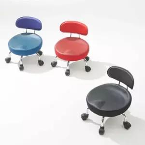 네일패디의자 등받이 낮은 의자 바퀴 앉은 뱅이 청소 네일 스툴