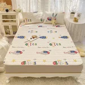 클라우드벨 여름용 접이식 방수 천연 라텍스 냉감 쿨 침대 패드 매트 베개커버