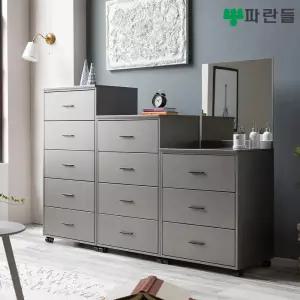 파란들가구 600 속깊은 3단/4단/5단서랍장(E) 광폭서랍장 택1