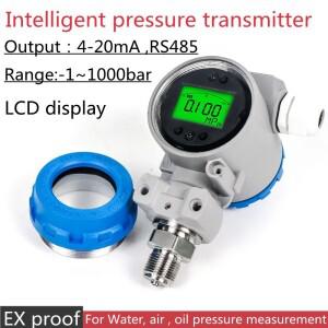 모드버스 LCD 2088 스마트 압력 트랜스미터, RS485, 1 ~ 1000bar 오일 수압 센서