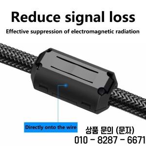 20PCS 3.5/5/7/9/13mm 링 코어 페라이트 비드 클램프 초크 EMI RFI 잡음 필터 클립 블랙 마그네틱 스냅 온