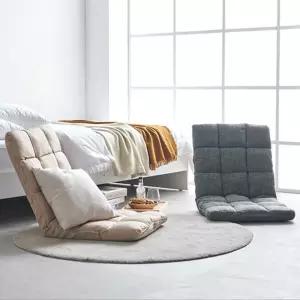 올록볼록 쿠션형 원룸 1인용 좌식 쇼파 (2색) 의자 낮은 등받이 베드 소파