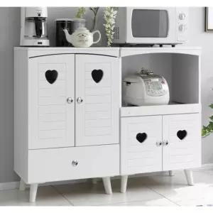 원룸 좁은주방용 하트 부엌 렌지다이 수납장 세트1200 대 심플 전자렌지