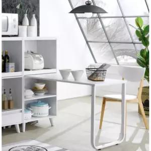 노르딕 심플 화이트 밥솥렌지대 겸 2인용 식탁(2색) 미니 레인지 다이 홈바