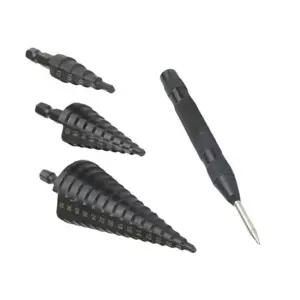 스텝비트 홀쏘 천공 전동길이 임팩 스텝드릴4PCS 1SET 홀가공