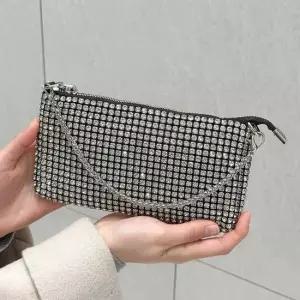 예쁜 미니 크로스백 클러치백 솔더백 큐빅 하객룩