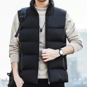 베이직 남성 패딩조끼 겨울 베스트 하이넥 조끼