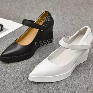 뾰족코 발편한구두 10cm 통굽 편한구두 구두 컴포트 스트랩 웨딩슈즈 웨지힐 스틸레토 여성