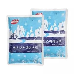 메온셀 물 아이스팩 완제품 택배 포장 쿨팩 650ml 2개