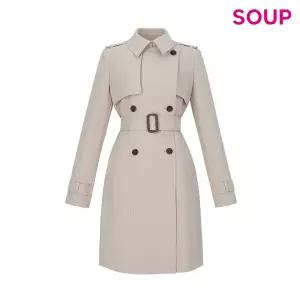 [롯데백화점]SOUP 클래식 벨티드 트렌치코트(SC3BB90)