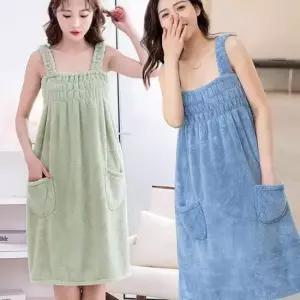 커플가운 빠른 흡수 부드러운 소재 여성 편안한 샤워 목욕 가운