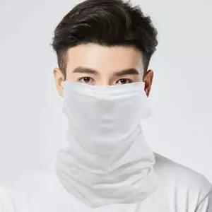 화이트 쿨링 귀걸이형 멀티 쿨 스카프 여름용 냉감 마스크 숄