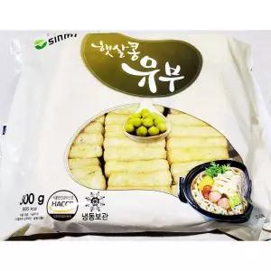 (튼튼)신미 유부 300g슬라이스 분식재료 전골 오뎅탕 고명 우동 콩유부
