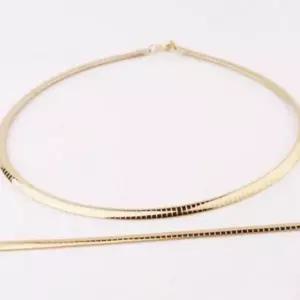 기본 티타늄 목걸이 오메가 여성 스네이크