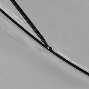 ( )리크플 비닐우산시야확보 반자동 판촉우산 투명우산 투명 판촉 큰 비닐 긴 장 반자동 우산 어린이 예쁜