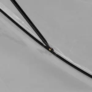 ( )비닐우산시야확보 반자동 판촉우산 투명우산 어린이 예쁜 비닐 긴 우산 반자동 장 큰 판촉 투명