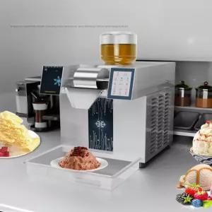 눈꽃 빙수 기계 자동 빙삭기 업소 카페 메이커 팥 얼음분쇄기 가정용 제빙기