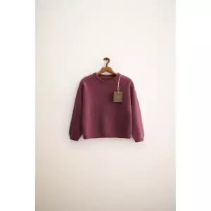 zara 자라 TIMELESS - 100% CASHMERE KNIT JUMPER Dark pink