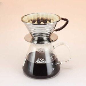 스틸 수제 드립커피 필터 홀더 포트 유리 거름종이 머신 캠핑용 304 필요없는