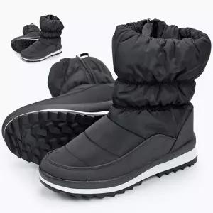 지퍼 여성 패딩 부츠 안감퍼 방한화 여자 겨울 신발