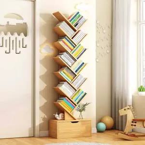 원목 북타워 책선반 랙 단 서재 꽂이 대나무 진열장