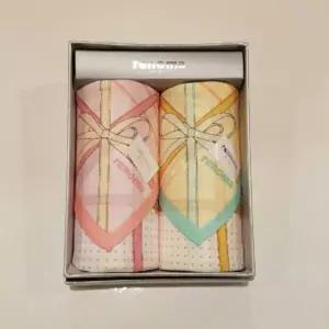 [하프클럽/닥스ACC]  RF2S7 남녀2매 나염 손수건 세트