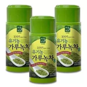 녹차원 유기농 가루녹차 50g 3개