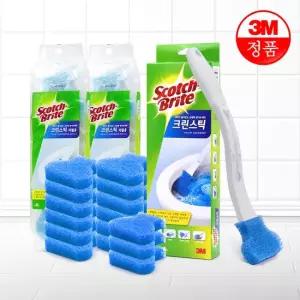 3M 크린스틱 핸들1입 리필16입 욕실청소 변기청소