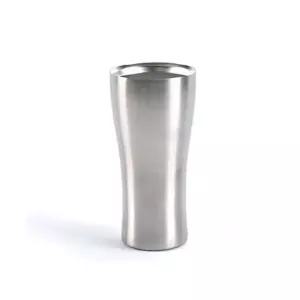 보온보냉 이중 스텐 진공 라인컵 실버 420ml 텀블러 보온컵