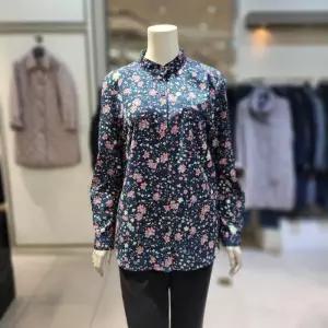 [조순희]꽃나염이 예쁜 봄가을 차이나 블라우스 JNFB325  NA_BP