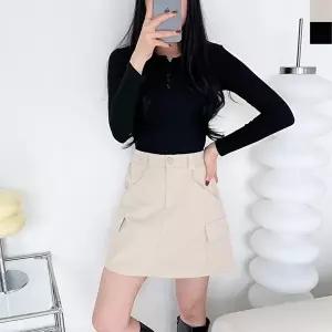 [옷자락]여자 봄여름 카고 미니스커트 활동성 속바지