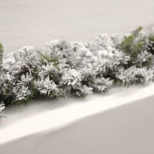 스트립 트리 일자형 리스 크리스마스 장식 2m 벽장식 화이트 일자 2M