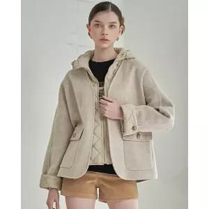 [르니앤맥코이]퀼팅 후드라이너 세트 핸드메이드 숏코트 MK11HJ216HJY