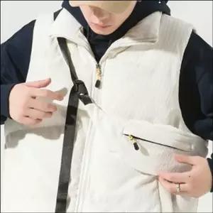 남성 패딩조끼 겨울 골덴 코듀로이 패딩 베스트 레이어드