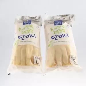 단미니고무장갑 손목고무장갑아이보리 10쌍