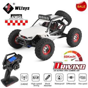 WL12429 1:12 4WD WLtoys RC 레이싱 카 고속 오프로드 원격 제어 합금 크롤러 트럭 LED 라이트 버기 장난감