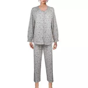 [비비안]코트나소재 베이커리 체크나염 커플파자마 WP8871R_BP