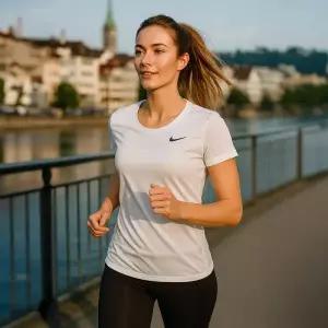 [나이키]반팔티 여성 여자 드라이핏 스우시 반팔티셔츠 화이트 NI-WT2 747961