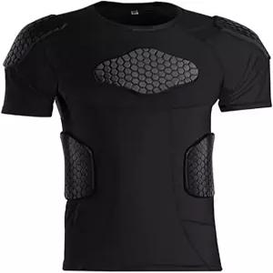 젤리브로 남성용 패딩 축구 보호 장비 세트 농구 페인트볼 갈비뼈 훈련복