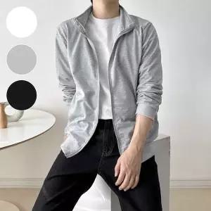 남자 집업 자켓 블랙 그레이 봄자켓 저지 남성 우터 화이트