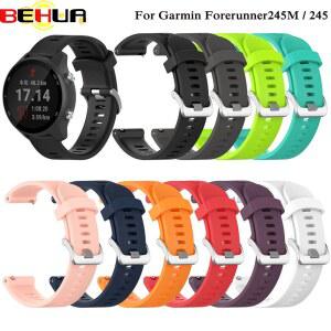 가민피닉스 GARMIN FORERUNNER 245M 245 팔찌 실리콘 교체 시계 웨어러블 스트랩 밴드 스포츠 스마트