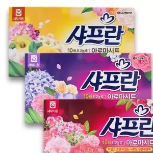 샤프란 아로마시트 섬유유연제 시트형 30매 코튼블로섬 후레쉬드림 핑크센세이션