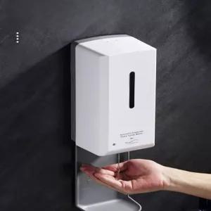 비접촉 자동 손 소독기 센서 스마트 디스펜서 비대면 손세정기 온도측정 벽걸이 코드
