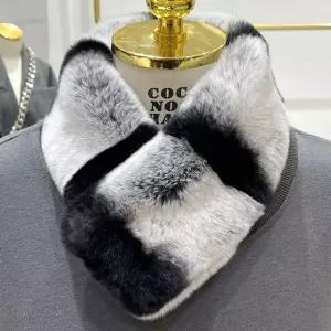 통가죽 토끼 머플러 마그네틱 겨울 투톤 렉스 자석 [BOB48437]