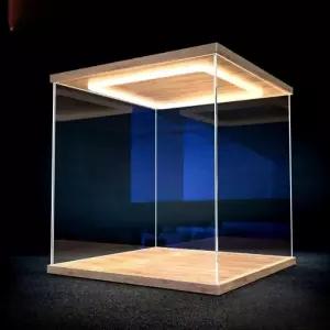 투명피규어장식장 정리대 진열장 보관함 아크릴 조명 인형 미니카 디스플레이 쇼케이스