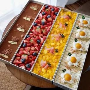 티라미수 틀 몰드파운드 베이킹 케이크 대형 알루미늄 티라미스 도구 주걱 금형