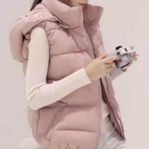 여성 초경량 패딩조끼 후드 퀄팅 패딩 베스트 겨울 보온 방한 조끼 데일리