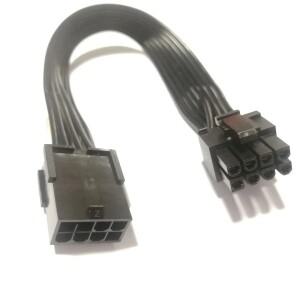 PCI-E PCIe 그래픽 비디오 디스플레이 카드 GPU 8 핀 암 8P 6 + 2 남성 전원 공급 장치 연장 케이블 18AWG