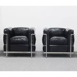 가죽소파 르 코르뷔지에 소파 LC2 베이커리 구스다운 암체어