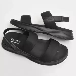 깔끔한 남자 검정 샌들 여름 캐주얼 편안한 발볼 신발 발편한샌들 커플샌들 여름신발